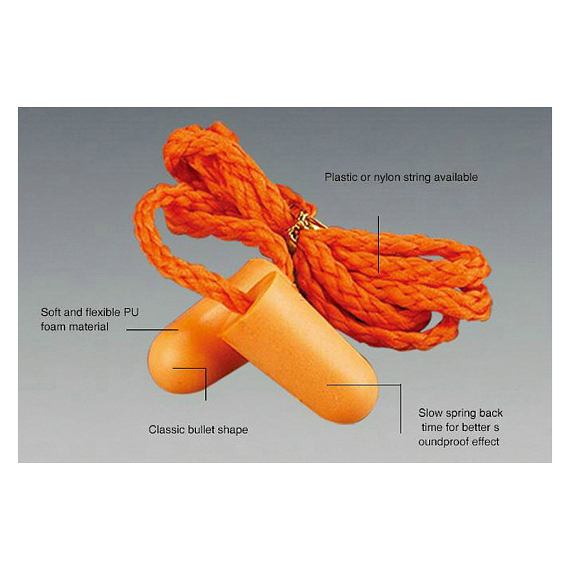EM122 Vysoce účinné špunty do uší z PU pěny s redukcí hluku EM122 Vysoce účinné špunty do uší z PU pěny s redukcí hluku